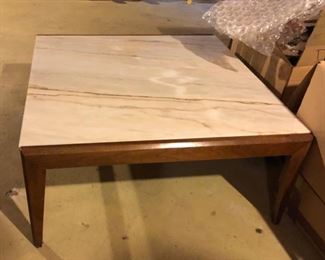 Matching MCM Marble top table 