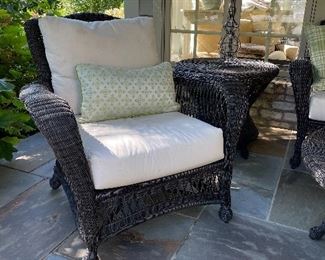 All Weather Rattan Chair , End Table 