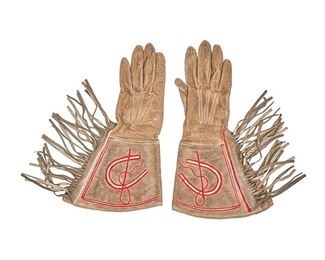 Lucky Horseshoe Period Cowgirl Gauntlets
