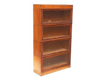 Vintage Globe Wernicke Co. stacking barrister bookcase
50.5"h x 34"w x 11.5"d