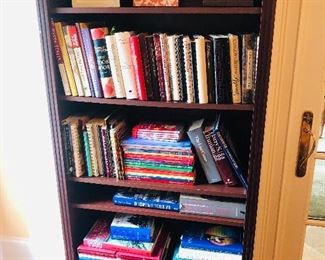 Haverty's bookcase (2 available) and lots of good books of all kinds! 
