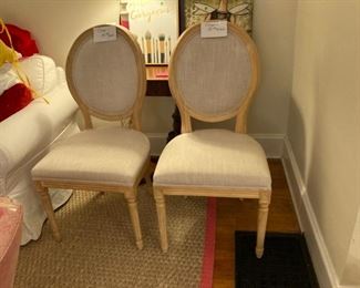 Two dining room chairs
