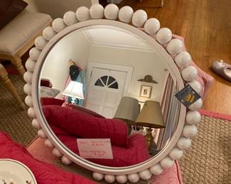 Wall mirror (two balls fell off but are taped on back and could be glued/sodered back).