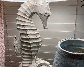 White seahorse lamp! 