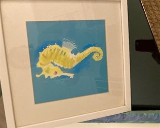 Seahorse swimming sideways - not really ! 