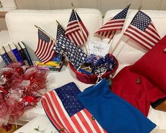 Betsy Johnson red/ white/ blue bag