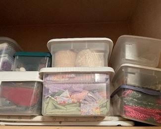 thread and sewing accessories, quilting fabric, yarn 