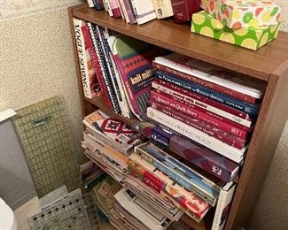 Sewing, quilting, knitting and embroidery books and patterns 