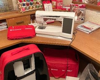 Husqvarna Designer Diamond Sewing Machine and accessories 