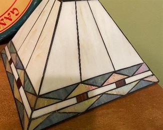 Stained glass lampshade 