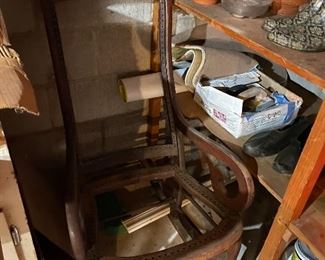 Antique rocking chair frame 