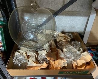 vintage punch bowl set 