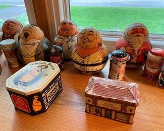 vintage tins (Bristol Roly Poly tins and more)