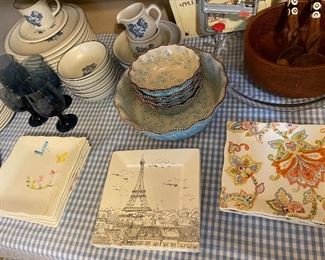 desert plates and Pflatzgraff dish set 