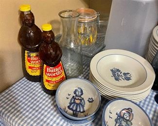 vintage Mrs Butterworth jars