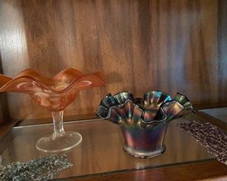 Antique carnival glass 