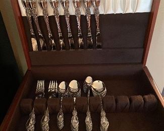 silverware set in case 