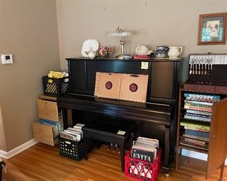 HUGE selection of sheet music and piano books (piano not for sale) 