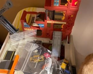 Vintage 80s toys (Micro Machines and play set) 