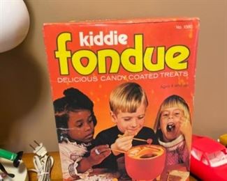 Vintage Kids Fondue Set in box 