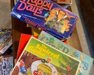 vintage board games (Happy Days, Care Bears, more)