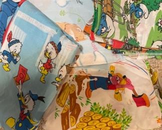 Vintage sheets (Sesame Street, Smurfs, Disney, Care Bears)