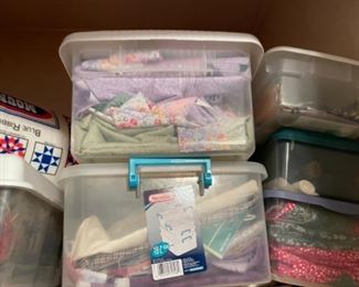 quilting fabric and supplies 