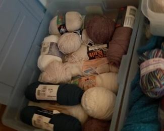 large selection of yarn 