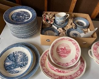 large set of vintage china 