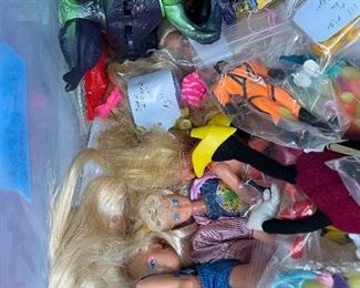 Many vintage toys and action figures, Batman, DC, Marvel, glow worms, get along gang, smurfs, California raisins, pee wee Herman, micro machines, hot wheels, charmkins and more 