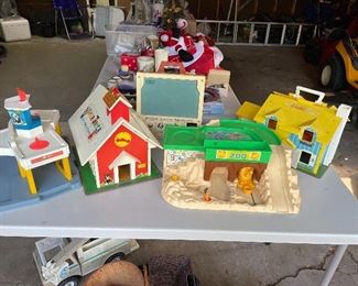Vintage Fisher Price Little People play sets 