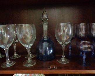 decanter and glassware
