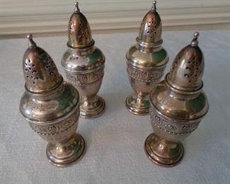 sterling silver salt and pepper shakers