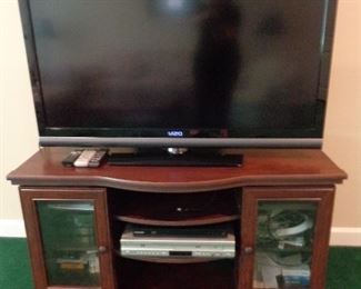 flat screen TV and TV-Entertainment stand
