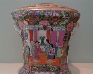 Asian porcelain flower vase