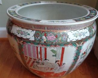 16" Koi Fish Bowl, porcelain