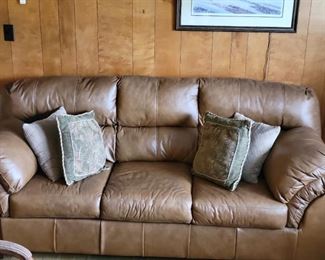 Leather-like couch 