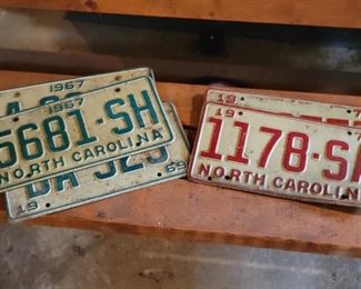 1960s-1970s License Plates