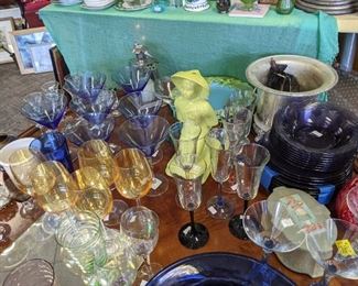 Glassware, Barware, champagne bucket.