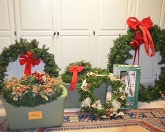Large oversized christmas wreaths.  Ask if your interested.  