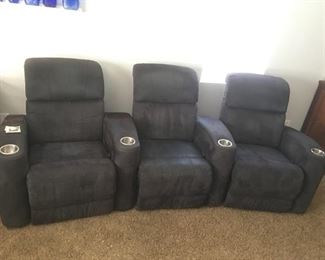 Gray theater seating