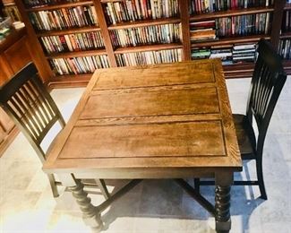 Antique English pub oak table