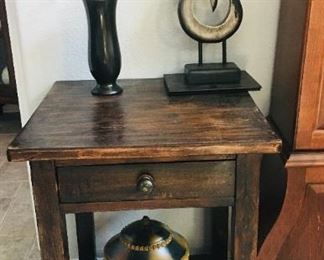 Rustic end table