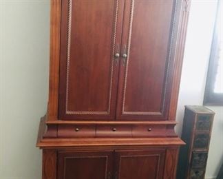 Armoire wardrobe with drawers and shelves