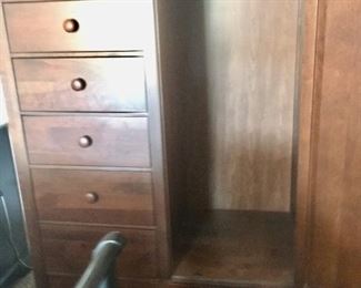 Inside wardrobe cabinet