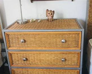 Wicker dresser
