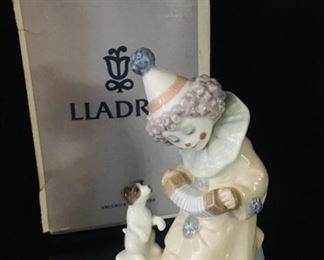 Lladro 5279 Pierrot w/Concertina