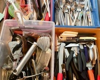 Misc. Kitchen knives/ flatware