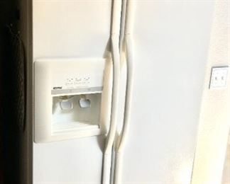 Kenmore refrigerator with indoor ice and water dispenser