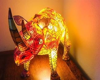 Rhino lamp